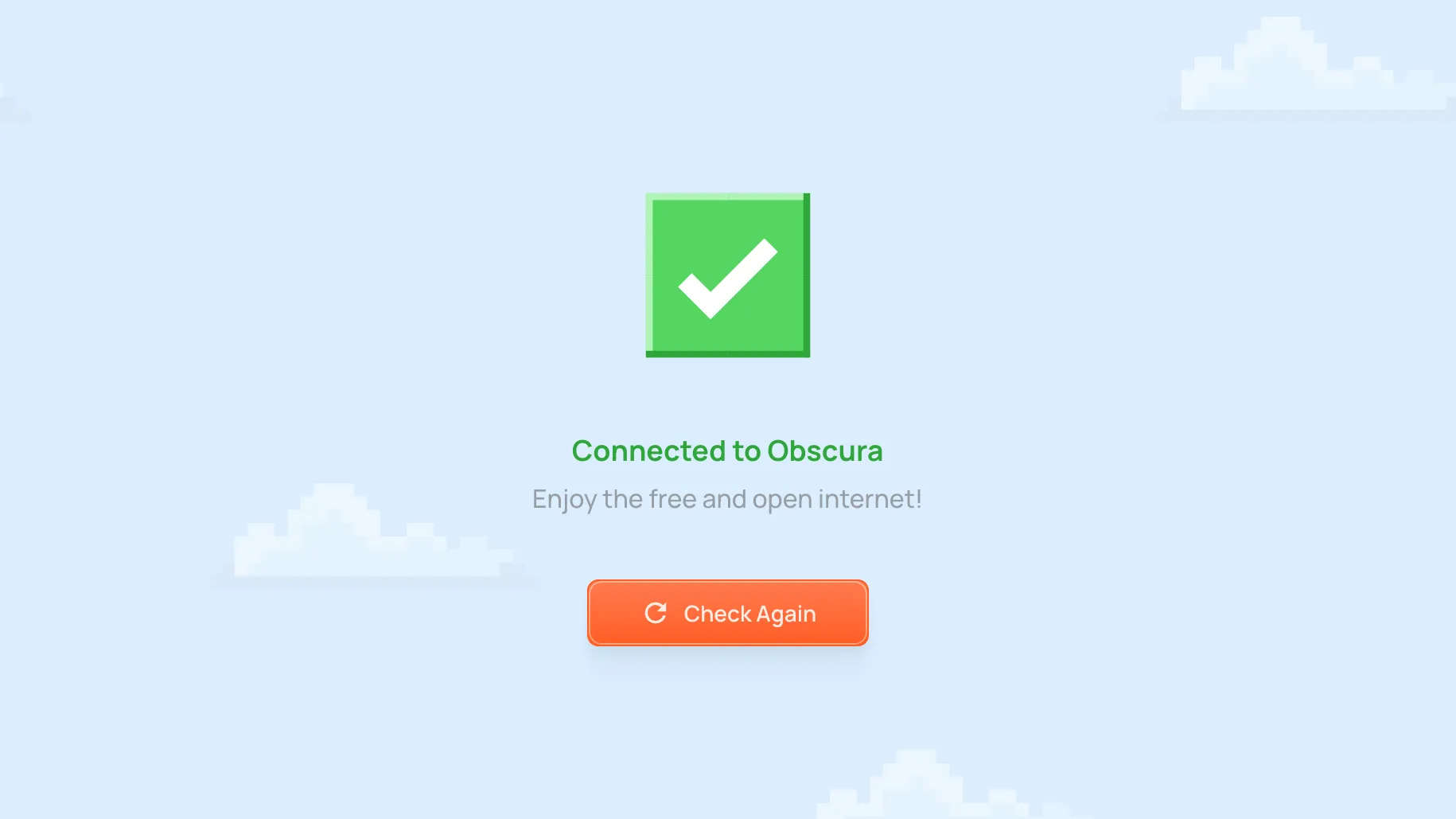 Connected to Obscura on Android